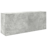 Mobiletto da bagno ergonomico a parete dal design pulito 100 x 25 x 40 cm realizzato in legno composito grigio cemento 02_0051296