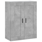 Armadietto a Muro | Mobile a Parete Grigio Cemento 69,5x34x90 cm Legno Multistrato