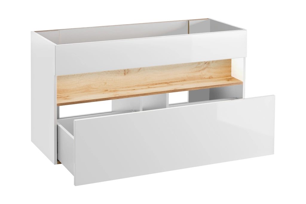 Mobile sottolavabo 120 cm 1 cassetto Bahama White 120 x 68 x 46 cm