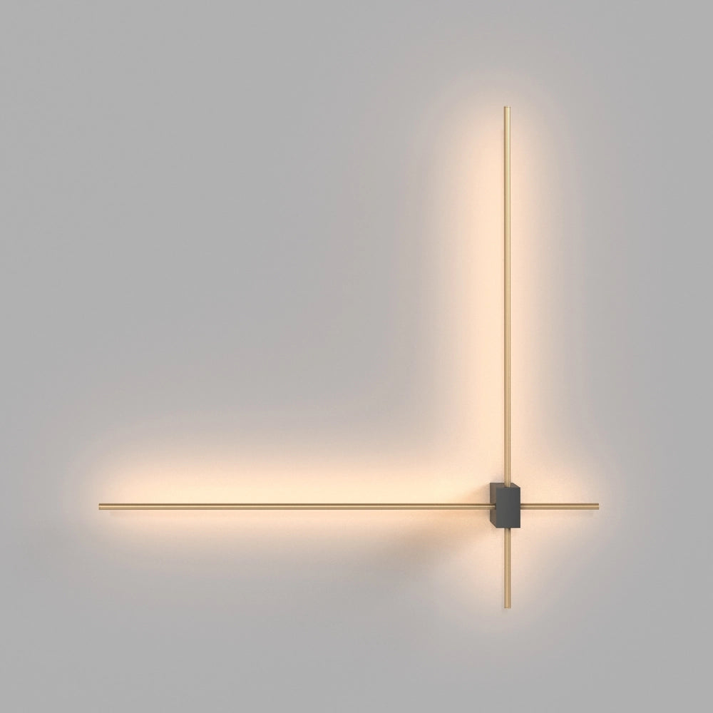Applique Maytoni Pars LED 12W nero oro 3000K 63cm IP20