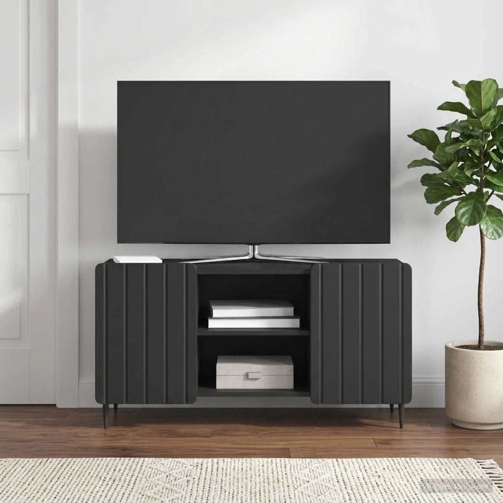 Mobile TV Nero 102 x 34,5 x 52 cm Legno ingegnerizzato 894466