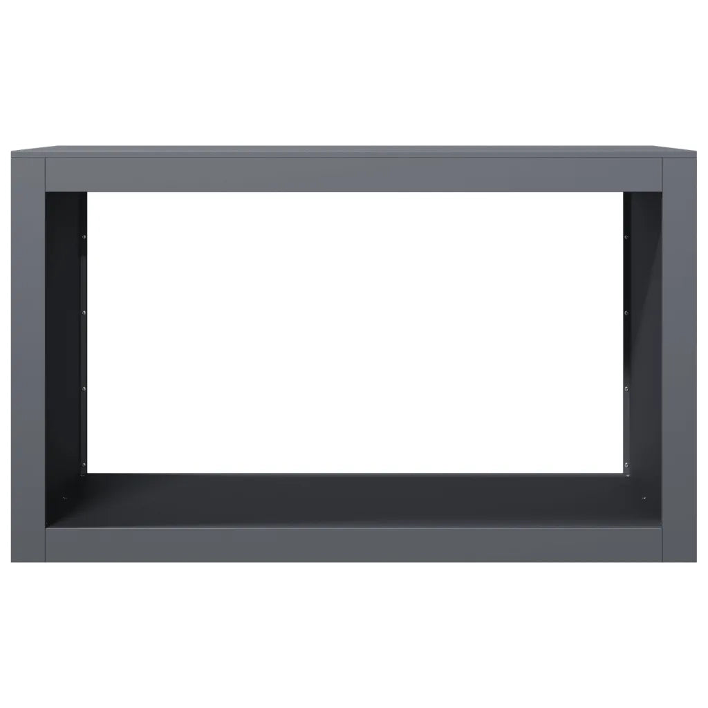 Rastrelliera per Legna da Ardere Antracite 100x40x60 cm Acciaio 850984