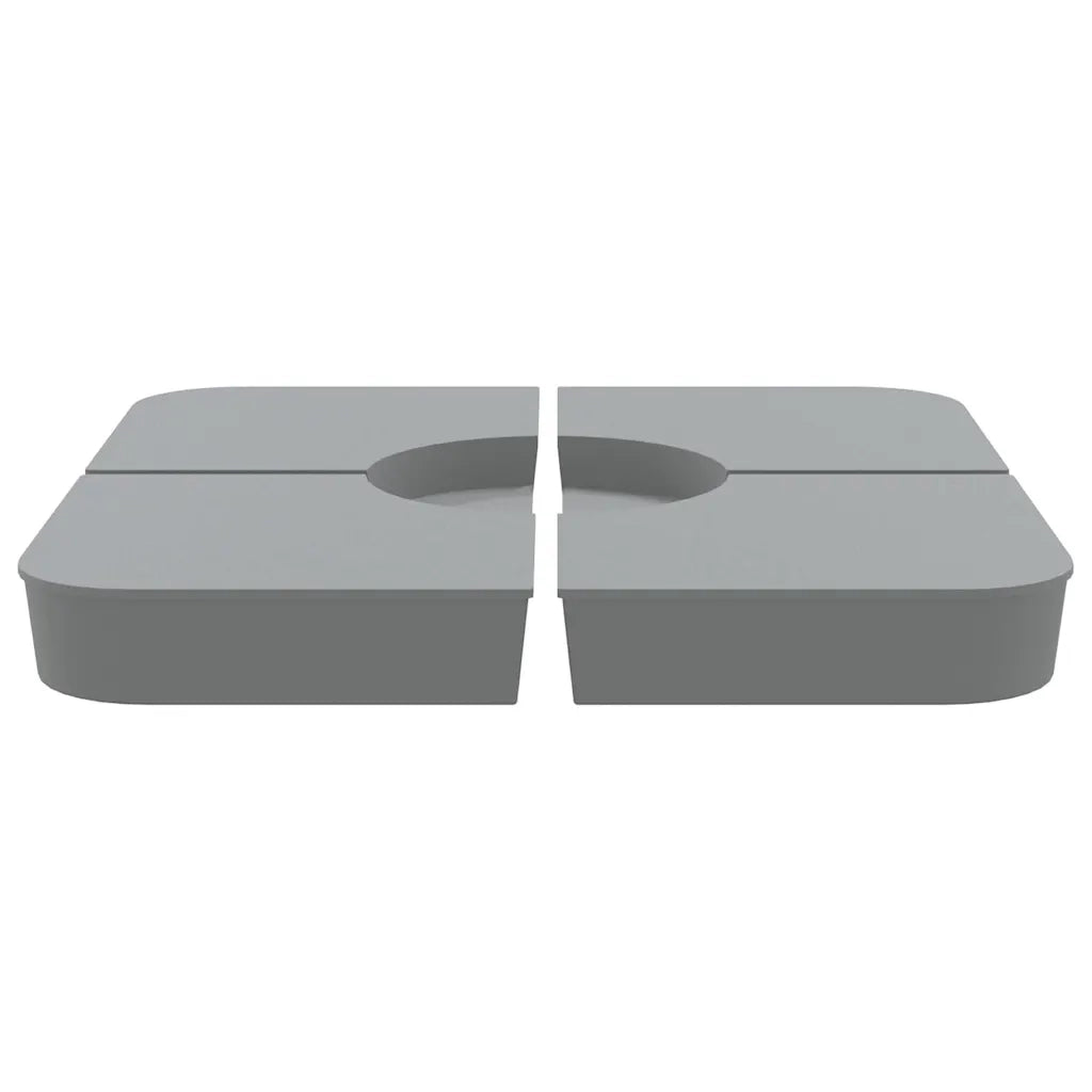 Set Base per Ombrellone-Supporto per ombrellone 4 pz con Supporto a Croce 100 kg PP 369562