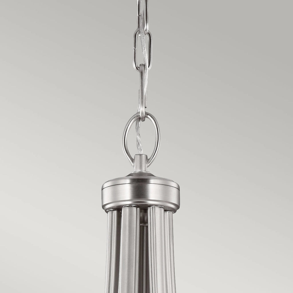 Lampadario Vintner grande nichel satinato 9xE27 Feiss