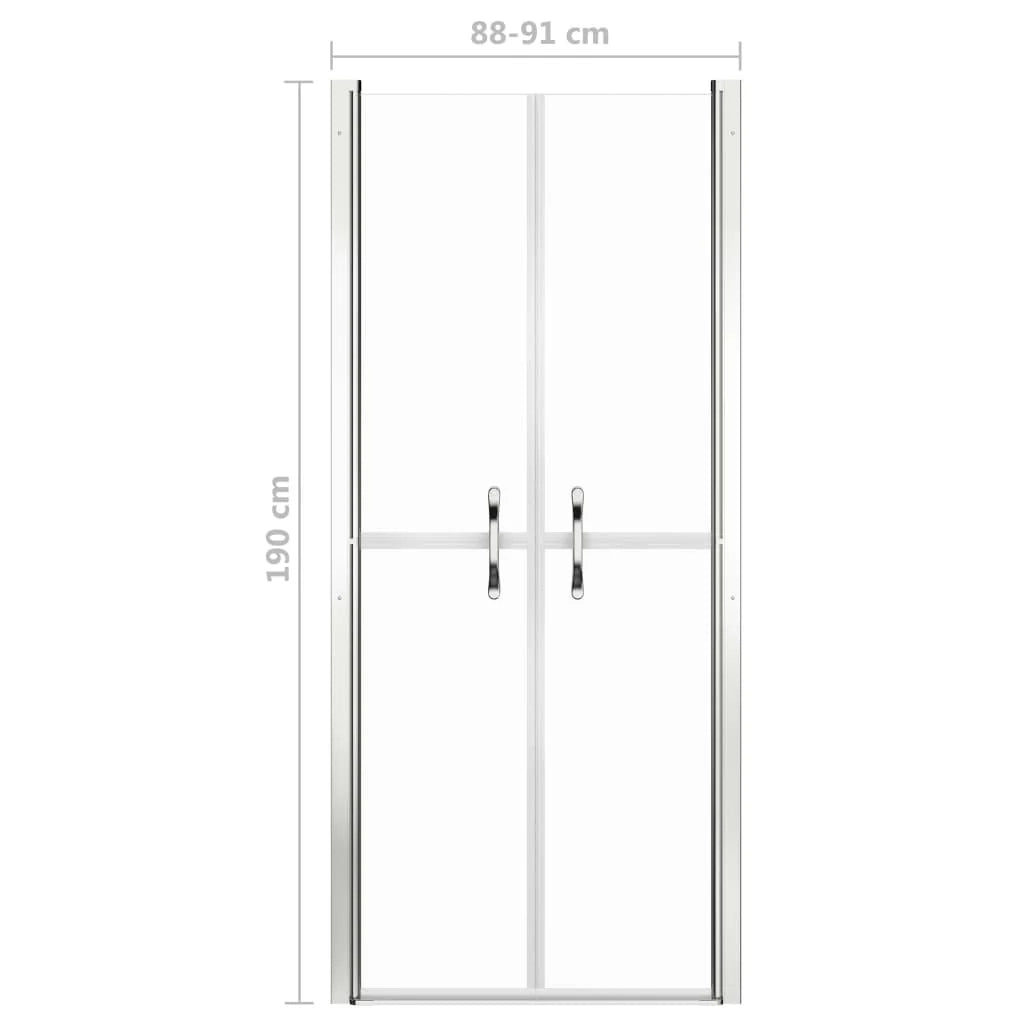 Porta doccia per bagno WC cabina doccia interno casa ESG 91x190 cm trasparente 02_0001988