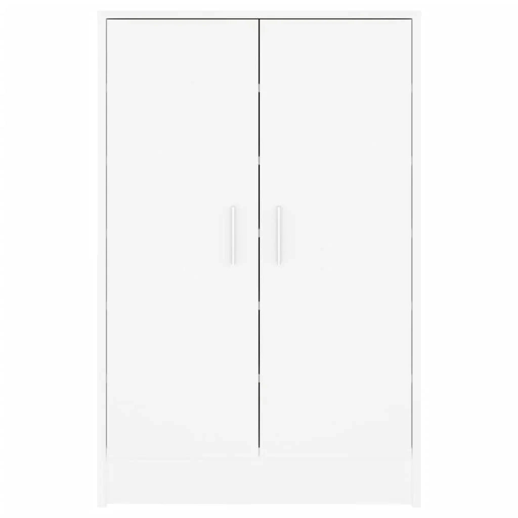 Scarpiera mobile contenitore per scarpe mobile per ingresso/corridoio/soggiorno 60 x 35 x 92 cm legno ingegnerizzato bianco 02_0021491