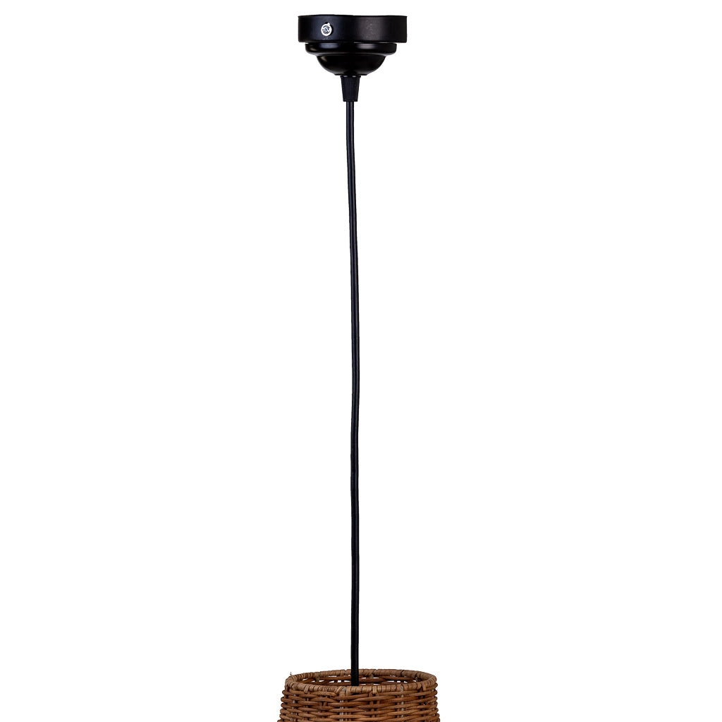 Plafoniera in rattan marrone 50x50x30h cm