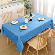 Tappeto da tavolo rettangolare blu Jacquard 130x160 cm resistente al marciume e facile da pulire