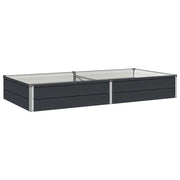 Letto rialzato da giardino Antracite 160 x 80 x 24 cm 8006477