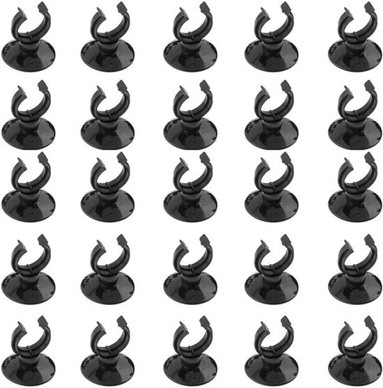 Houder per tubo di riscaldamento per acquario con pompa di aria e tubo di riscaldamento 23x30mm in acciaio inossidabile nero