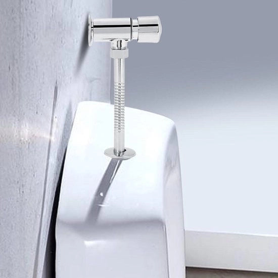 Sistema di scarico duraturo per toilette a doppio flusso - Chiaro - Manuale - Chiaro - Accessorio da bagno con funzione pressione e flusso