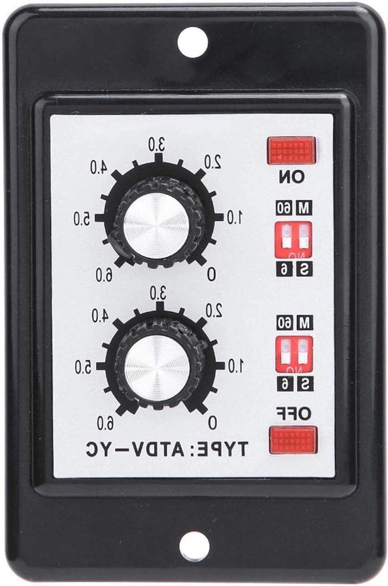 Timer a doppio canale per interruttore a tempo con ciclo di ripetizione e timer di intervallo - 110/220v