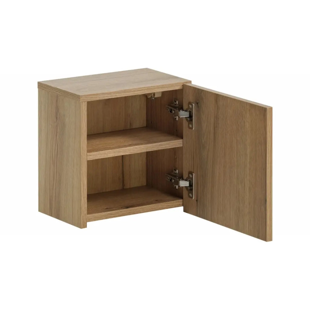 Mobile da bagno VANO - 1 porta - Colore quercia - L20 × P57 × H18 cm - Da appendere