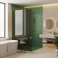 Parete Doccia Rea Flexi Grey / Gold 130