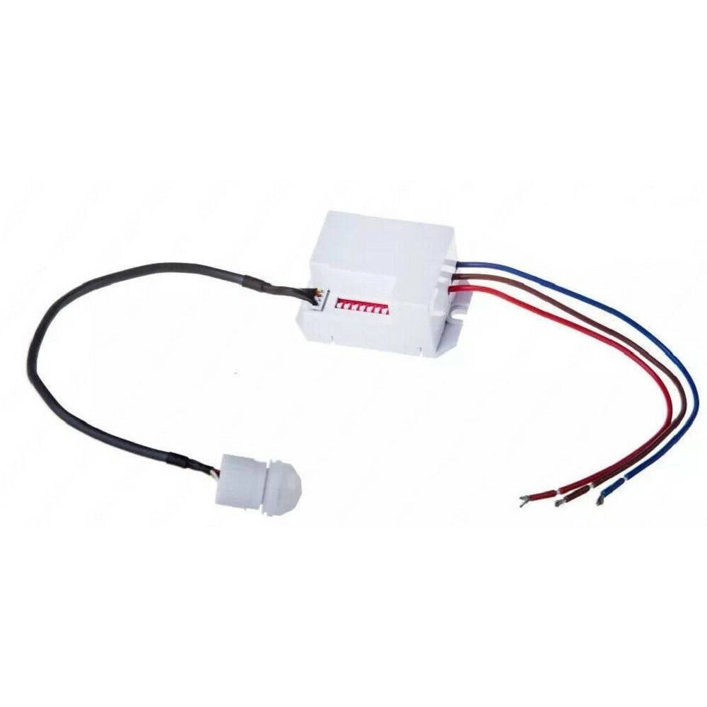 Trade Shop - Sensore Di Movimento A Infrarossi Bianco Per Lampade Led Max 800 W Ip20 Ycb1050 -