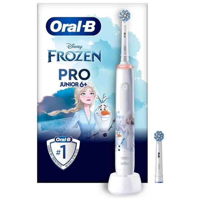 Oral-B PRO 14876673 spazzolino elettrico Bambino Spazzolino rotante Multicolore, Bianco