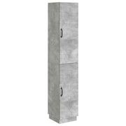 Set di armadi 2 pcs Grigio Cemento Legno ingegnerizzato