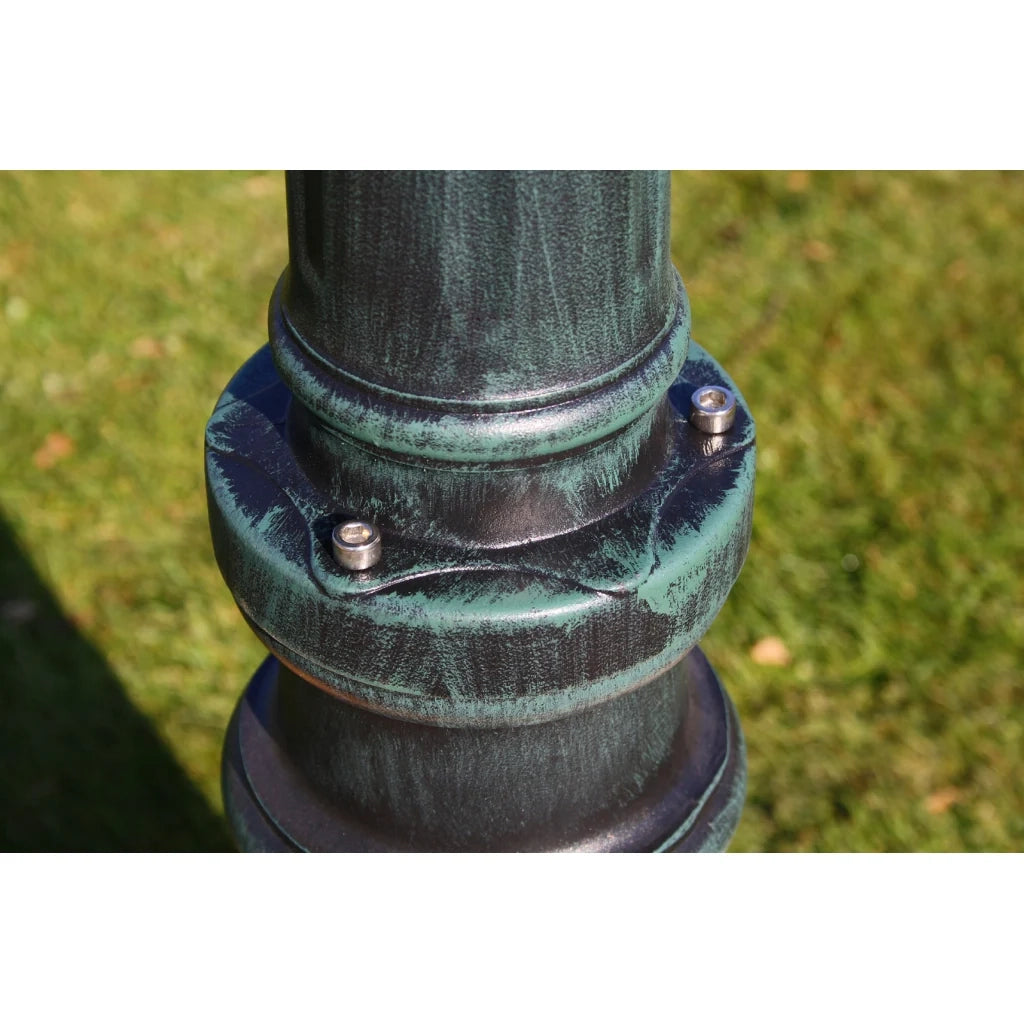 Lampada da terra decorativa doppia da esterno verde 215 cm 2402082