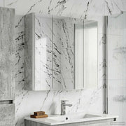 Mobiletto per specchio da bagno Grigio cemento 889250