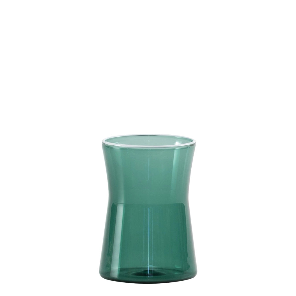 Zafferano Set 4 Bicchieri Tumbler Collezione Classy in Vetro Borosilicato Soffiato a Mano Colore Verde Lago per Servizi da Tavola Eleganti e Moderni