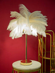 Lampada da tavolo Sinopia, Luce da scrivania, Luminaria da ufficio, Lampada da lavoro, Bianco e Oro, 40x40 h55 cm