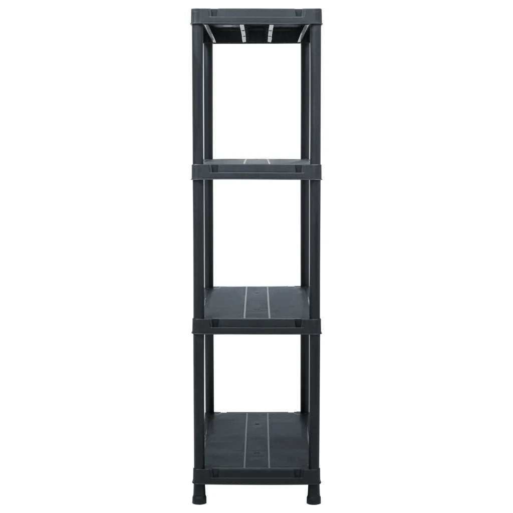 Scaffale Nero 100 kg 60x30x138 cm in Plastica CFW6207454