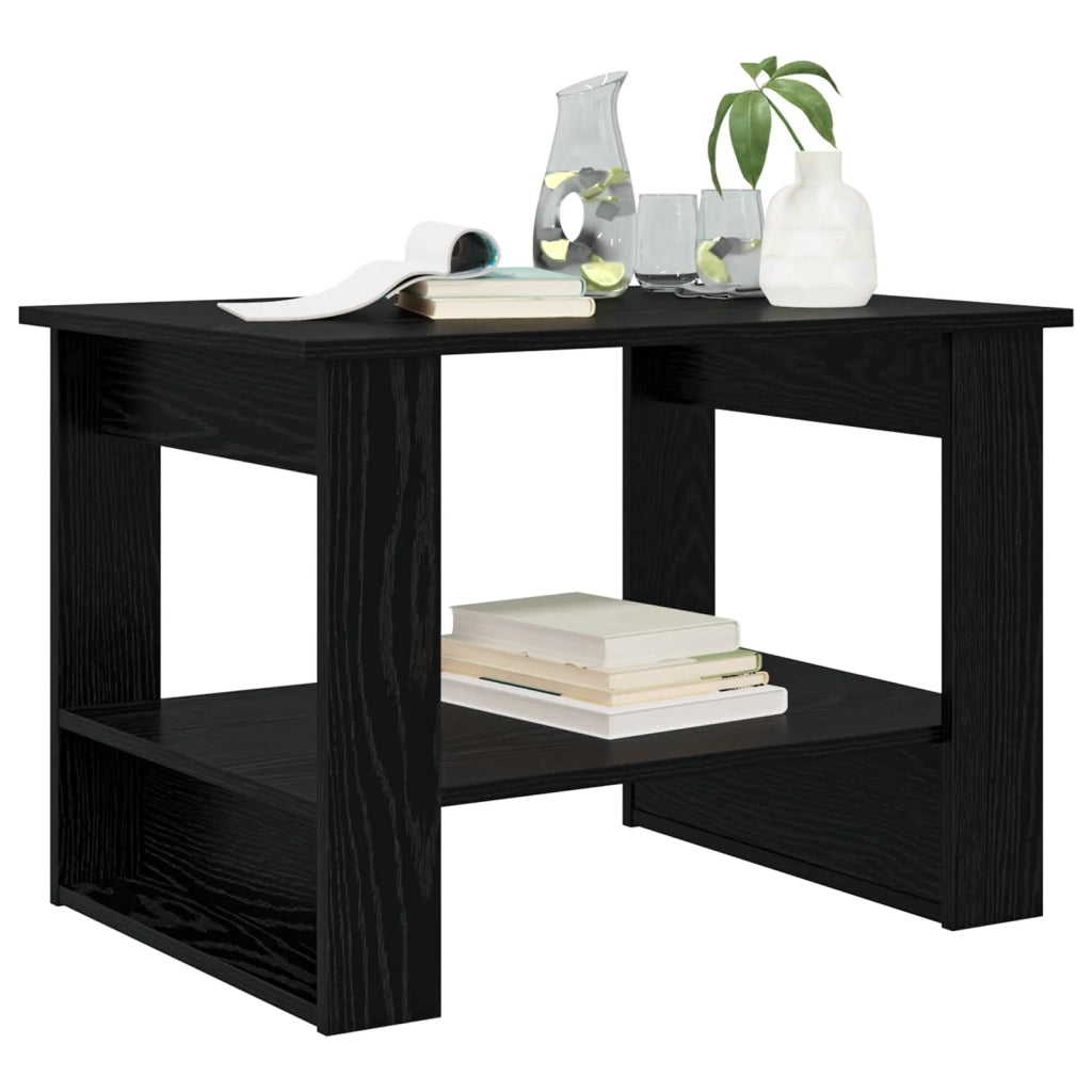 Tavolino da salotto Rovere Nero 72 x 50 x 50 cm 8000189
