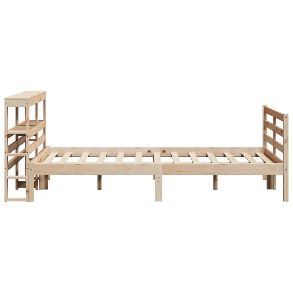 Letto senza Materasso-Struttura Letto 160x200 cm in Legno Massello di Pino 442092