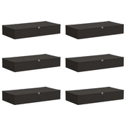 Scatola di Stoccaggio 6 pz Antracite 90 x 48 x 15 cm CFW4714444