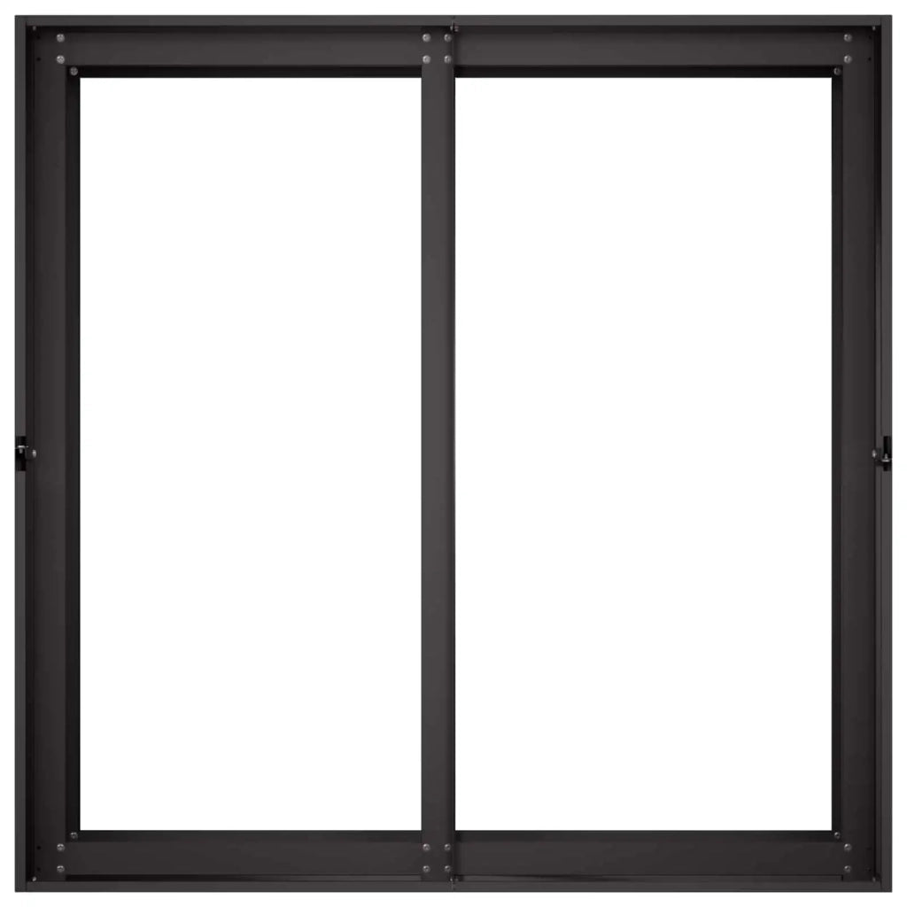 Vaso da giardino Nero 80 x 80 x 60 cm Acciaio laminato a freddo 8005918