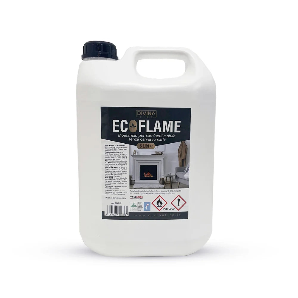 20 lt Bioetanolo combustibile Ecoflame per camini biocamini alta qualità