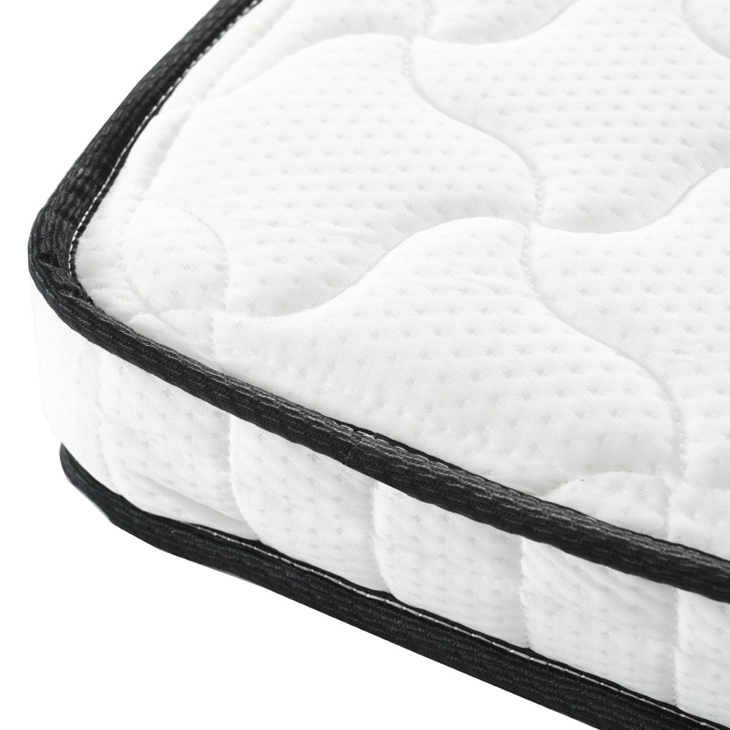 Materasso a molle 90x200 cm; altezza 12 cm; bianco