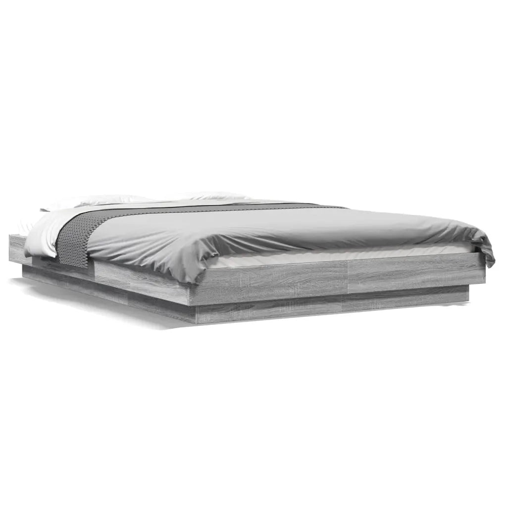 Giroletto-Struttura Letto Grigio Sonoma 140x200 cm in Legno Multistrato 744134