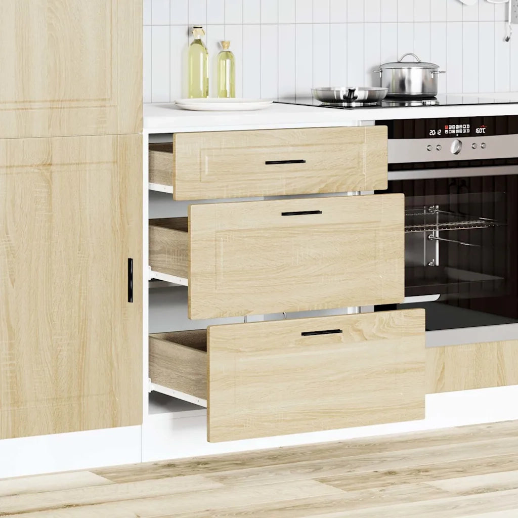 Base da Cucina Porto Rovere Sonoma in Legno Multistrato