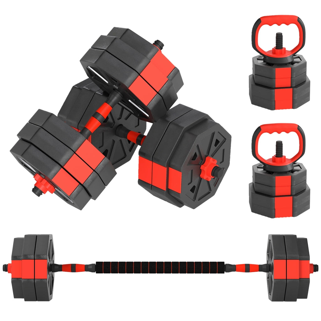 Set Pesi Palestra 6 in 1 da 30kg ¨C zephmum ¨C Rosso