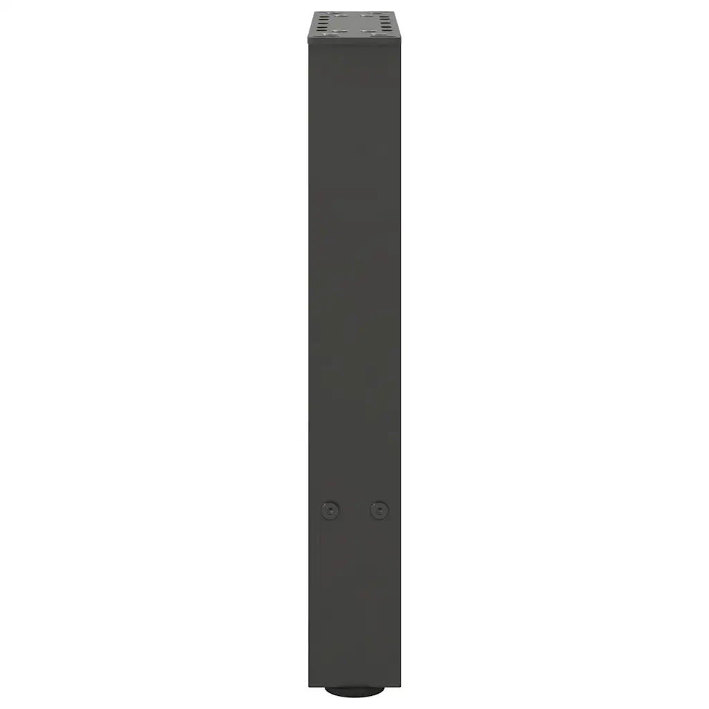 Gambe per Tavolino da CaffÃ¨ Antracite 2 pz 28x(42-43) cm Acciaio
