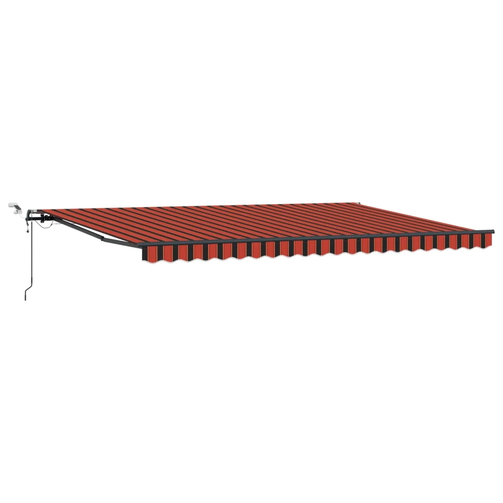 Tessuto per Tenda arancione e marrone 500 × 300 cm Poliestere 3331226