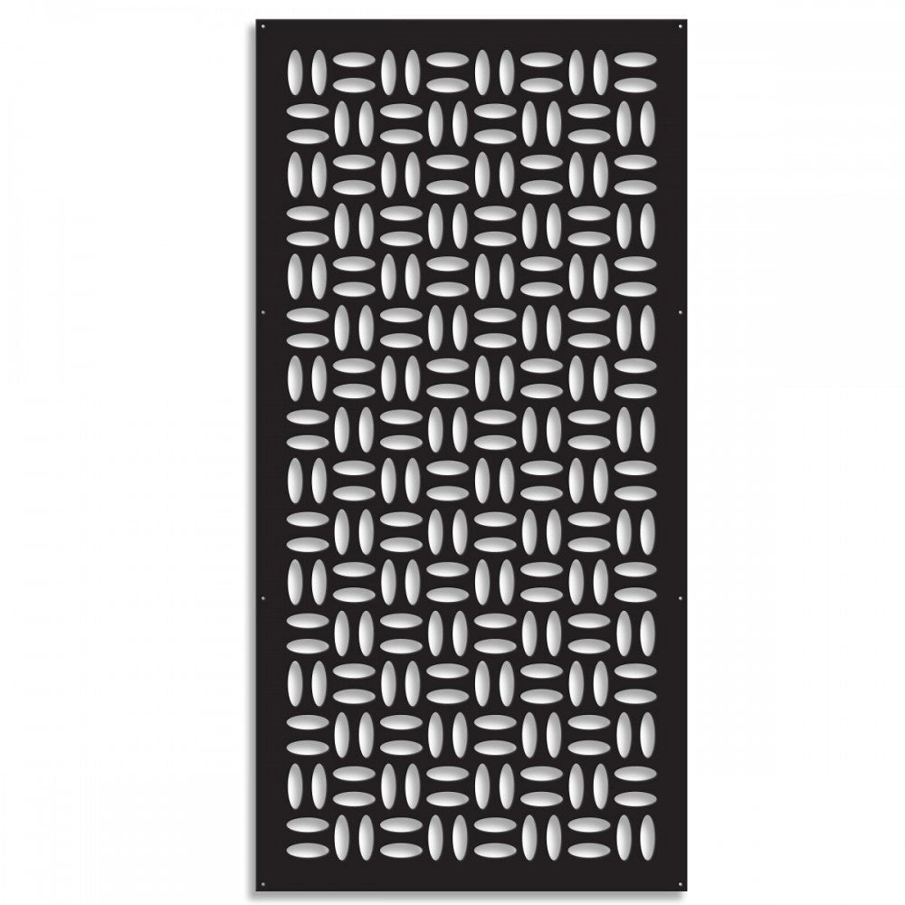 CHIPS - Pannello in PVC traforato - Parasole Misura: 50x150 cm, Colore: nero