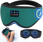 Slaapmasker con cuffia, cuffia Bluetooth V5.4, maschera oculare 3D con pressione oculare zero per donne e uomini, protezione oculare per il sonno, occhiali da sonno per sonnambuli con microfono per viaggi/meditazione