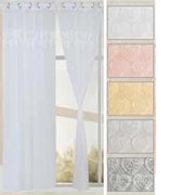 Trade Shop - Tenda Dorela Pannello Singolo 6 Borchie Porta Finestra Cucina Bastone 140x280 Cm -