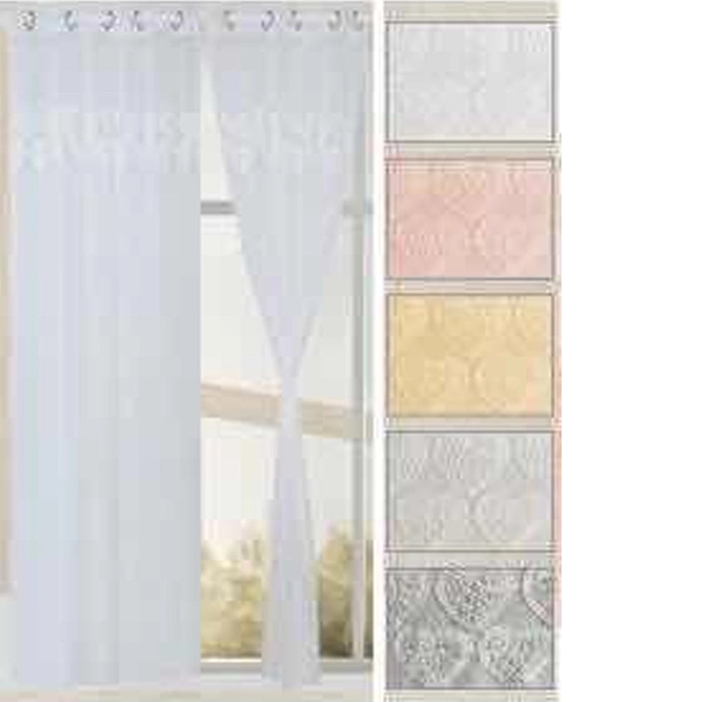 Trade Shop - Tenda Dorela Pannello Singolo 6 Borchie Porta Finestra Cucina Bastone 140x280 Cm -