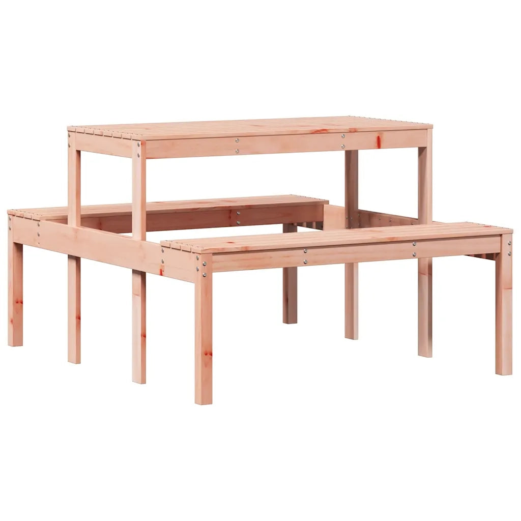 Tavolino da Giardino | Tavolo da Picnic 110x134x75 cm in Legno Massello di Douglas