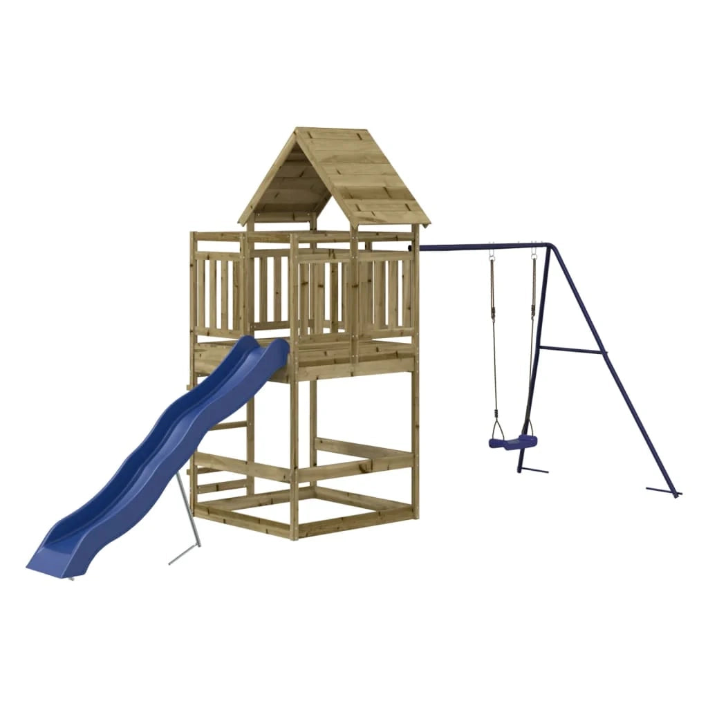 Area giochi da esterno 482 x 206 x 264 cm legno di pino impregnato 02_0004860