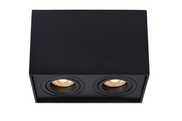 Faretto da soffitto Lucide Tube doppio GU10 2x42W nero