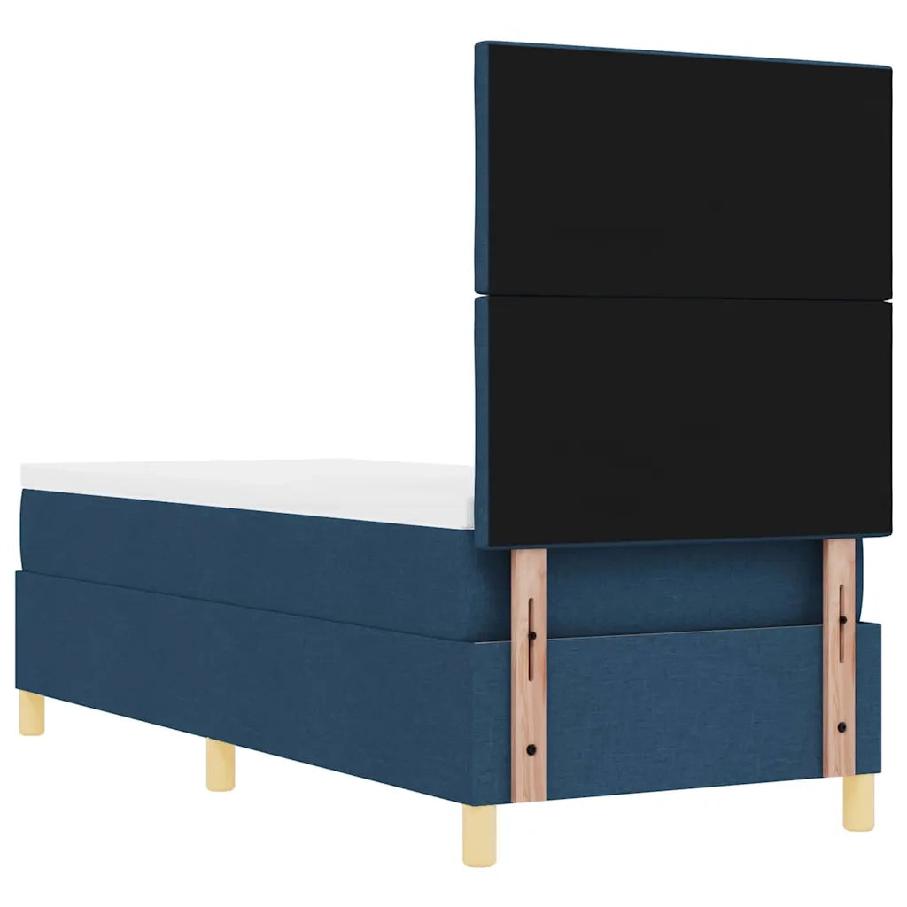 Letto a molle con materasso Blu 80 x 200 cm Tessuto 3339657