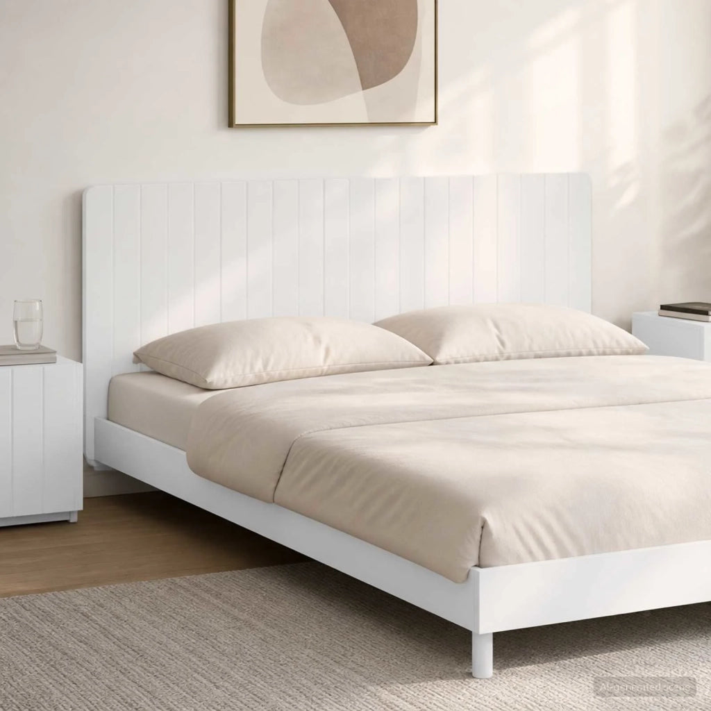 Testiera da Muro ZWOLLE Bianco Legno ingegnerizzato 896515