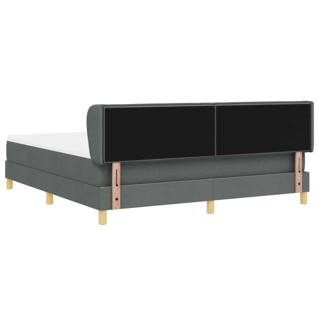 Letto a molle con materasso Grigio scuro 180 x 200 cm Tessuto 3340165