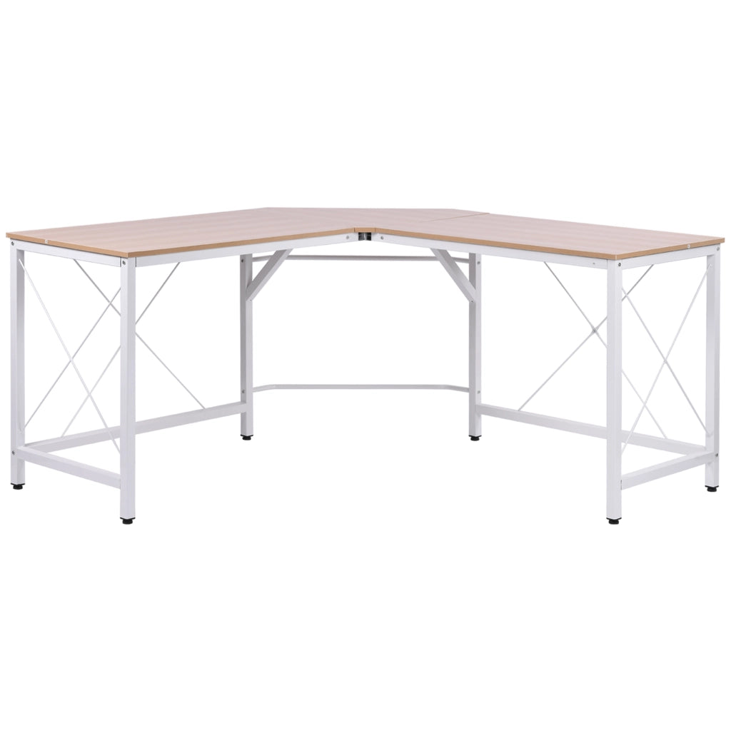 Scrivania angolare a L ¨C Xylo ¨C legno MDF naturale 150x150x76 cm