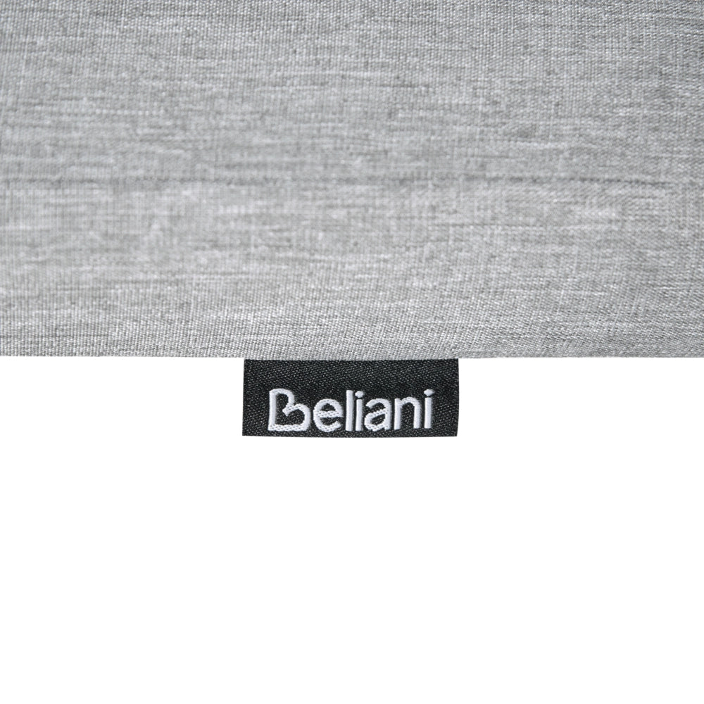 Set da giardino con 6 sedie in legno di acacia marrone scuro con cuscini Grigio melange in stile rustico con cuscini