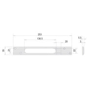 CISA 06220.20.0 CONTROPIASTRA SERRATURA ELETTICA- 1,0 pz